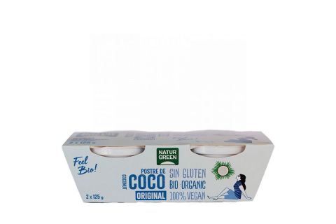 NaturGreen Postre de Coco Original Bio 2 x 125gr
