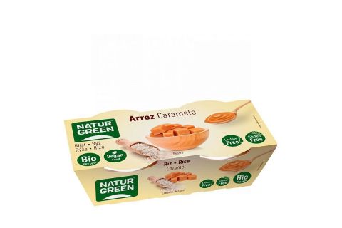 NaturGreen Postre de Arroz con Caramelo Bio 2 x 125gr