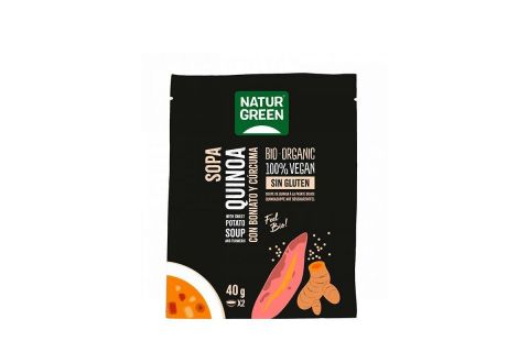 NaturGreen Sopa de Quinoa con Boniato y Cúrcuma Bio 40gr