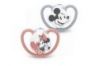 Nuk Chupete Silicona Space Mickey y Minnie 6-18M 2uds