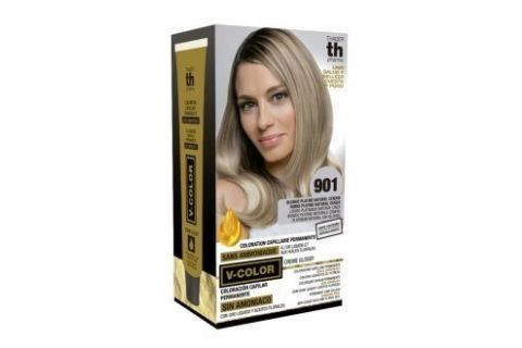 TH Pharma Kit Tinte en Casa V-Color Nº901 Rubio Platino Natural Ceniza Superaclarante