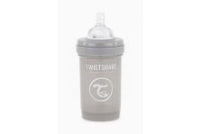 Twistshake Biberón Anticólico Color Gris 180ml