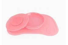 Twistshake Mantel Ventosa + Plato Rosa