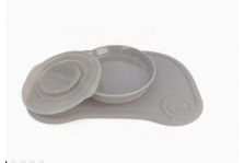 Twistshake Mantel Ventosa + Plato Gris