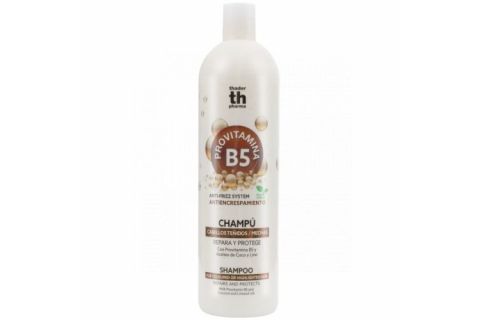 TH Pharma Champú Efecto Anti Frizz Provitamina B5 y Aceites de Coco y Lino 1000ml