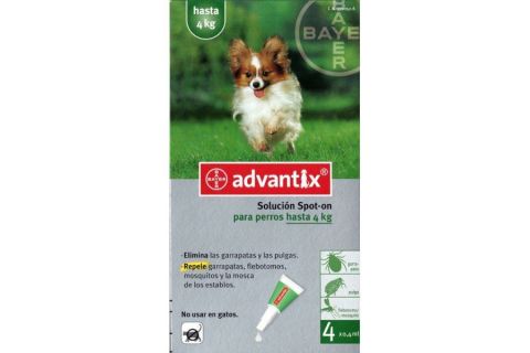 Bayer Advantix Perros Hasta 4 Kg