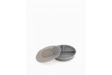 Twistshake Plato Dividido Color Gris +6M