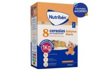 Nutribén Papilla 8 Cereales Toque de Miel y Galletas María 1000gr