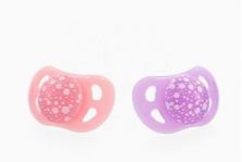 Twistshake Chupete Orthodontic 0-6M Color Rosa y Morado 2uds