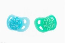 Twistshake Chupete Orthodontic 0-6M Color Azul y Verde 2uds