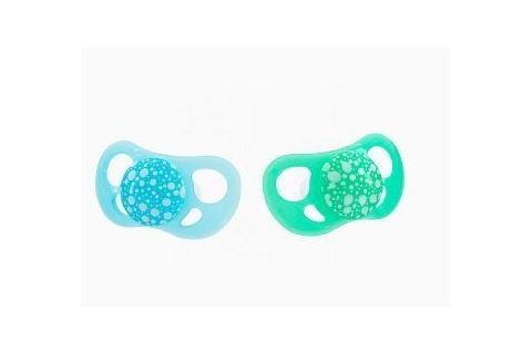 Twistshake Chupete Orthodontic +6M Color Azul y Verde 2uds