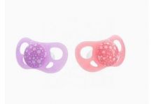 Twistshake Chupete Orthodontic +6M Color Rosa y Morado 2uds