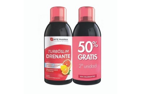 Forte Pharma Turboslim Drenante Sabor Cítricos Duplo 2 x 500ml