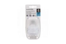 Suavinex Tetina Fisiológica Silicona Flujo L +6M 2uds