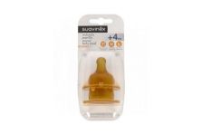 Suavinex Tetina Papilla Latex B. Ancha 2uds.