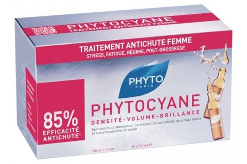 Phyto Phytocyane Tratamiento Anticaída 12 Ampollas