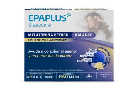 Epaplus Sleepcare Melatonina Retard Balance 60 Comprimidos