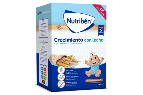 Nutribén Papilla Crecimiento Con Leche Adaptada 600 gr
