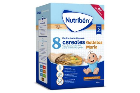 Nutribén 8 Cereales Galletas María 600 gr