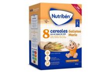 Nutribén Papilla 8 Cereales Con Un Toque De Miel Galletas María 600 gr