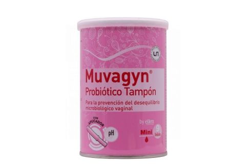 Muvagyn Probiótico Tampón C/Aplicador Mini 9uds