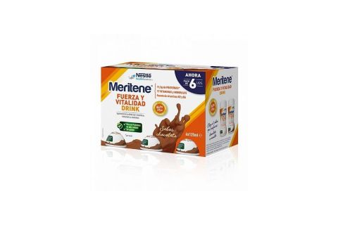 Meritene Drink Fuerza y Vitalidad Sabor Chocolate Pack 6uds