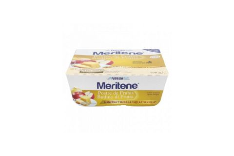 Meritene Postre de Manzana y Vainilla 4udsx100gr