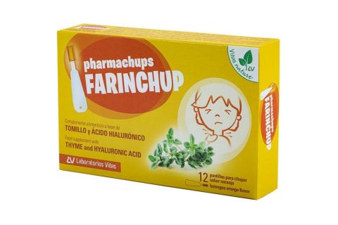 Pharmachups Farinchup Sabor Naranja 12 Pastillas
