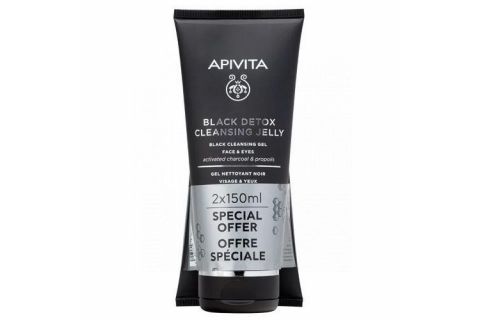 Apivita Black Detox Gel Limpiador Duplo 2 x 150ml