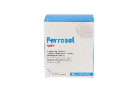 Ferrorol Flash 30 Sobres Bucodispensables