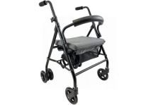 Kmina Andador con Asiento 4 Ruedas Gris