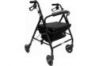 Kmina Andador con Asiento 4 Ruedas Negro