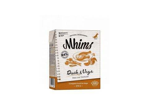 Mhims Pato y Vegetales Comida Húmeda para Perro 375g