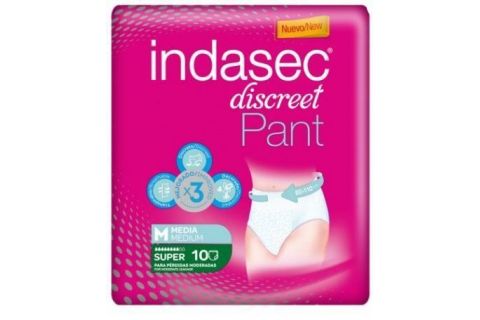 Indasec Discreet Pant Super Talla Mediana 10 uds