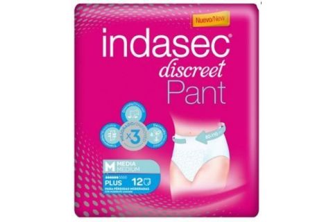 Indasec Discreet Pant Plus T-Media 12uds