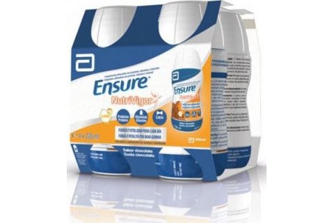 Ensure Nutrivigor Batido Chocolate - Pack de 4 Botellas x 220 ml