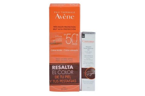 Avene Pack Crema Coloreada SPF50+ 50ml + Máscara de Pestañas