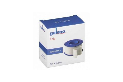 Galeno Esparadrapo Hipoalegénico de Tela Blanco 5 cm x 5cm