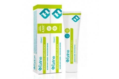 Farline Dentífrico Antiplaca Menta con Aloe Vera Duplo 2 x 125ml
