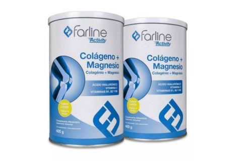 Farline Activity Colágeno y Magnesio Sabor Limón Duplo 2 x 400