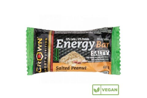 Crown Sport Barrita Energética Vegana Cacahuete Salado 60g