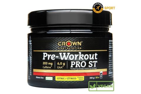Crown Sport Pre Workuot PRO ST Cítrico 300g