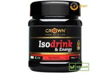 Crown Sport Isodrink and Energy Bebida Isotónica Sabor Frutos Rojos 640g