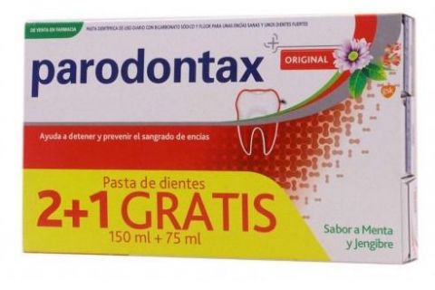 Parodontax Original Menta y Jengibre 3 x 75ml