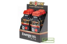 Crown Sport Gel Energético Frutos Rojos con Cafeína 12uds x 40g