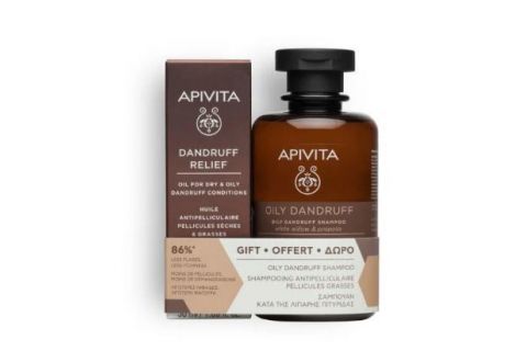 Apivita Pack Anticaspa Grasa Aceite 50ml + Champú 250ml