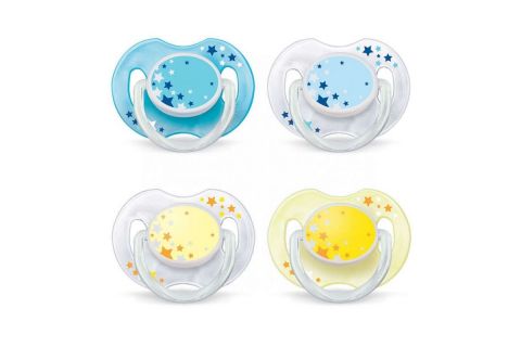 Philips Avent Chupete Silicona Nocturno 0-6M 2uds
