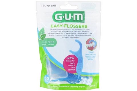Gum Easy Flossers Cool Mint 30 Unidades