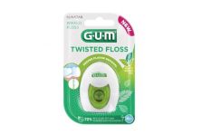 Gum 350 Twisted Floss Seda Con Cera 1 Unidad 30m Sabor Te Verde Y Menta