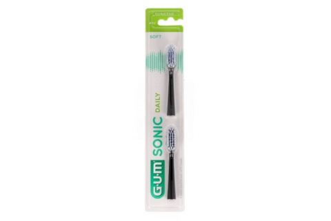 Gum 2 Recambios Cepillo Dental Activital Sonic Color Negro